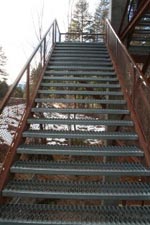 Raildroad overpass bridge at Kootenai Falls