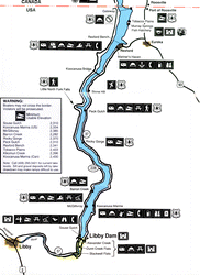 Recreation sites on the reservoir