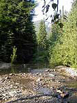 Libby Creek gold panning area