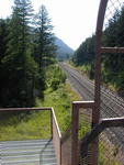 View from train overpass bridge