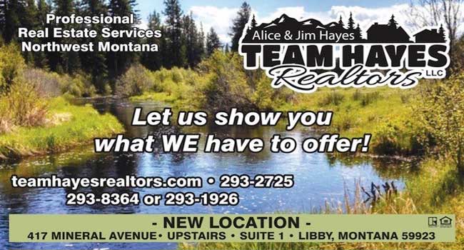 Team Hayes Realtors, Libby, Montana