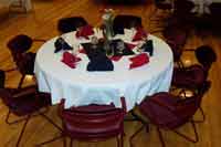 Table in Auditorium. Kootenai Heritage Council photo