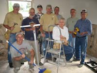 Sheetrock crew from St. Joseph's Catholic Church