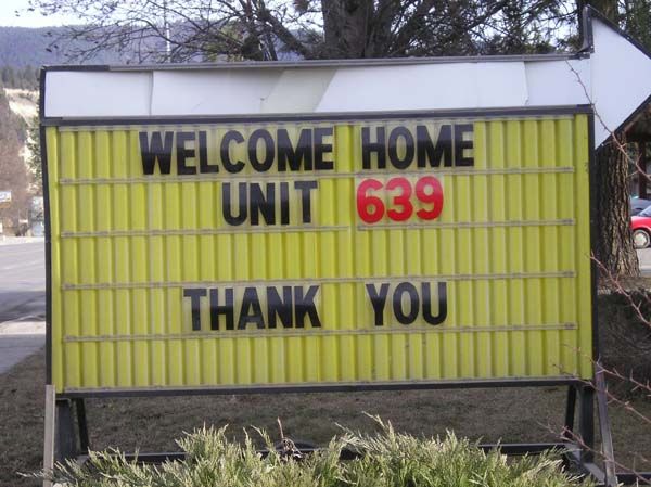 Welcome Home 639th. Photo by LibbyMT.com.