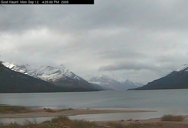 Glacier Park web cam. Photo by Glacier Goat Haunt webcam.