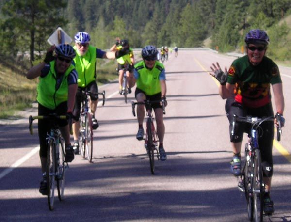 Riding to the Dam. Photo by Maggie Craig, LibbyMT.com.