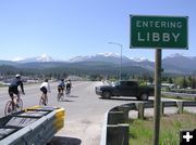 Riding into Libby. Photo by Dawn Ballou, LibbyMT.com.