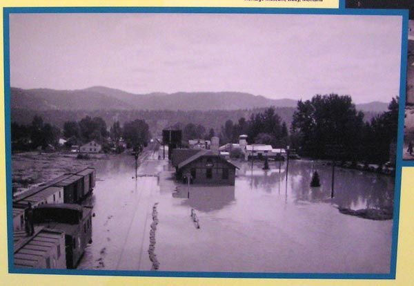 1948 flooding. Photo by LibbyMT.com.