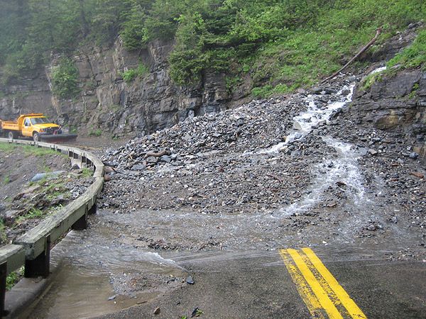 Glacier Rock Slide. Photo by National Park Service.