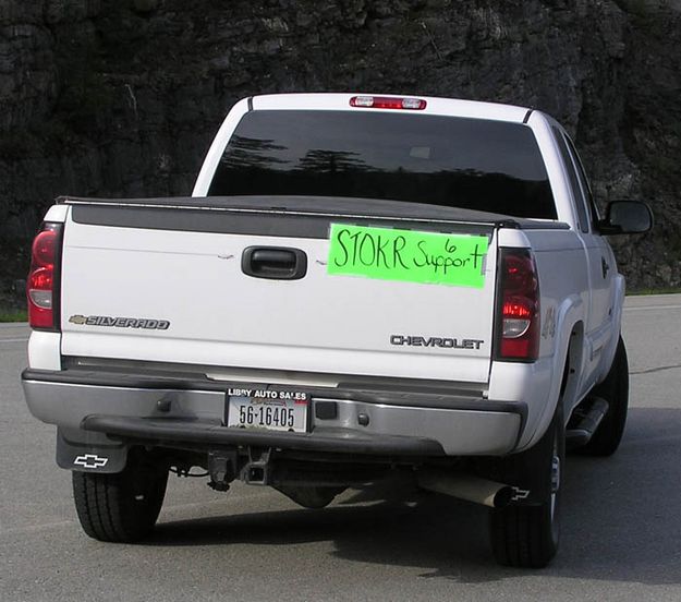 STOKR Support Truck. Photo by Dawn Ballou, LibbyMT.com.