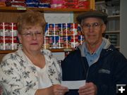 Rotary Food Pantry Donation. Photo by KLCB 1230 AM Libby News Radio.