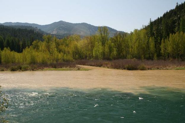 Fisher River high water. Photo by Maggie Craig, LibbyMT.com.