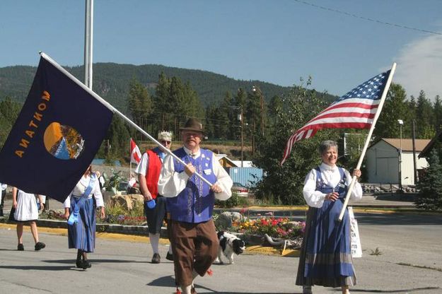 The Bunad procession begins. Photo by LibbyMT.com.