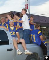 Football players. Photo by Kootenai Valley Record.