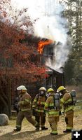 House fire. Photo by Kootenai Valley Record.