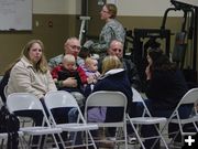 Family and soldiers. Photo by Kootenai Valley Record.