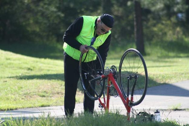 Flat tires were common. Photo by LibbyMT.com.