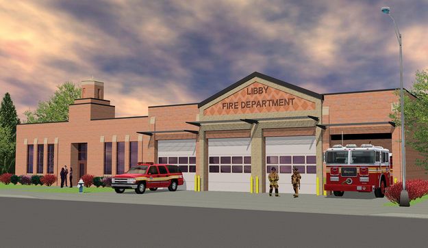 New Libby Fire Hall. Photo by Kootenai Valley Record.