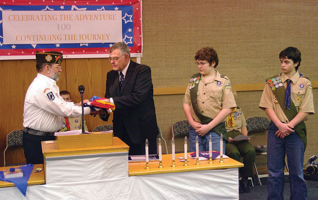 Celebrating Scouting . Photo by Kootenai Valley Record.