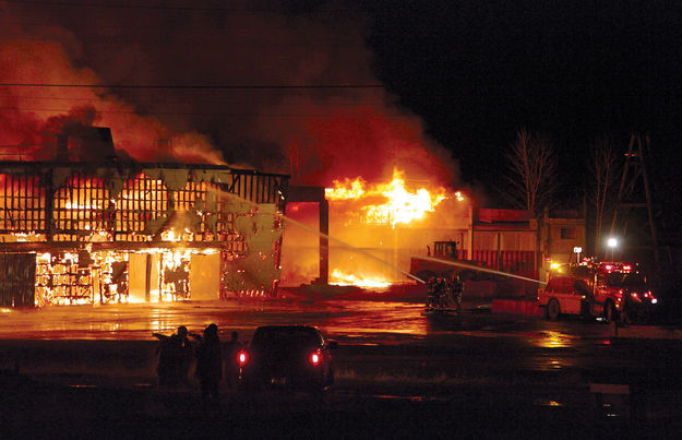 Fire hoses. Photo by Kootenai Valley Record.