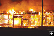 Hot Fire. Photo by Kootenai Valley Record.