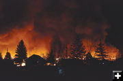 Billowing Smoke. Photo by Kootenai Valley Record.