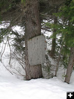 Trail Sign. Photo by Bob Hosea.