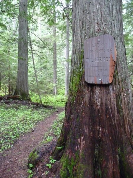 Wilderness Boundary sign. Photo by Bob Hosea.