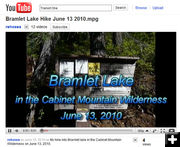 Bramlet Lake hike on You Tube. Photo by Bob Hosea.