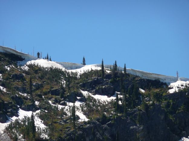 Snow on the ridge. Photo by Bob Hosea.