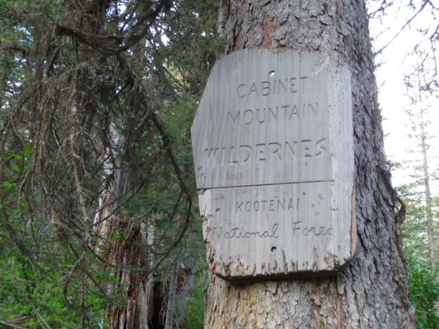 Wilderness sign. Photo by Bob Hosea.