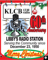 Celebrating 60 years in Radio. Photo by KLCB-KTNY Radio.