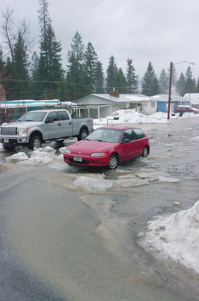 Flowing water. Photo by Kootenai Valley Record.