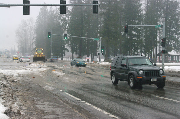 Hwy 2 & Idao Ave. Photo by Kootenai Valley Record.