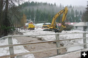 Muddy flow. Photo by Kootenai Valley Record.