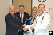 Elks donation. Photo by St. John's Lutheran Hospital.