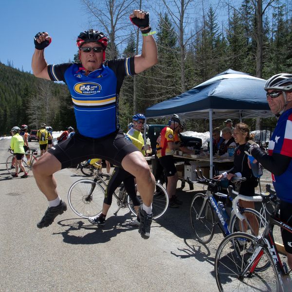 Feeling Good at the Summit. Photo by Larry Kwan.