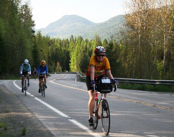 Heading up Yaak Hill. Photo by LibbyMT.com.