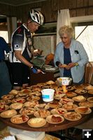 Volunteers made 78 pies. Photo by LibbyMT.com.