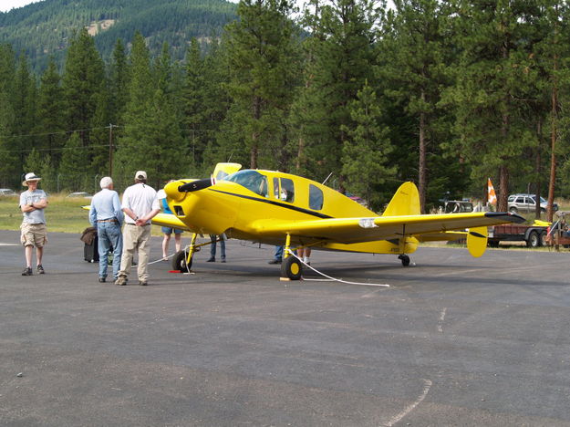 Fly-in. Photo by Duane Williams, KLCB-KTNY Radio.