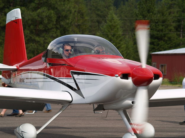 Propeller blur. Photo by Duane Williams, KLCB-KTNY Radio.