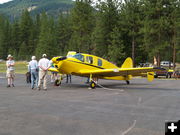 Fly-in. Photo by Duane Williams, KLCB-KTNY Radio.