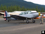 WWII trainer. Photo by Duane Williams, KLCB-KTNY Radio.