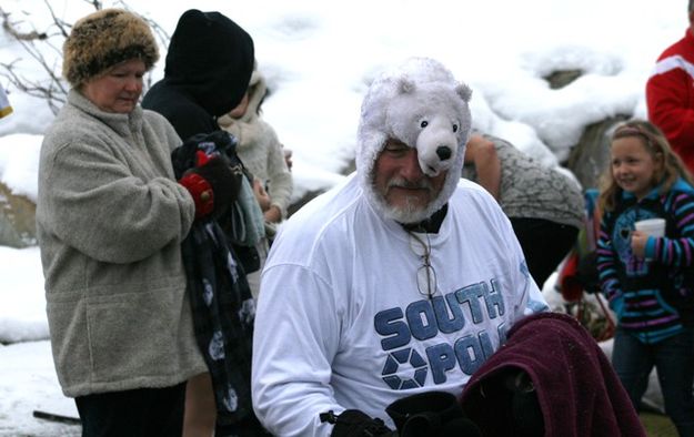 Polar Bear Rick and his hat. Photo by LibbyMT.com.