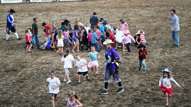 Kids' Boot Race. Photo by LibbyMT.com.