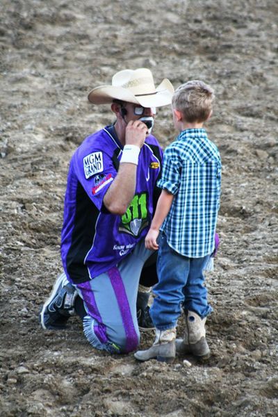 A father-son moment. Photo by LibbyMT.com.