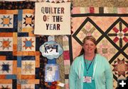 Kayley Robertson, KVQG Quilter of the Year. Photo by LibbyMT.com.
