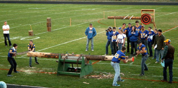 Logging events begin. Photo by LibbyMT.com.