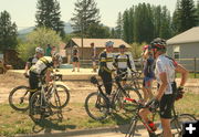 STOKR riders check out the Habitat house. Photo by LibbyMT.com.