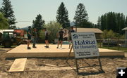 Habitat house under construction. Photo by LibbyMT.com.